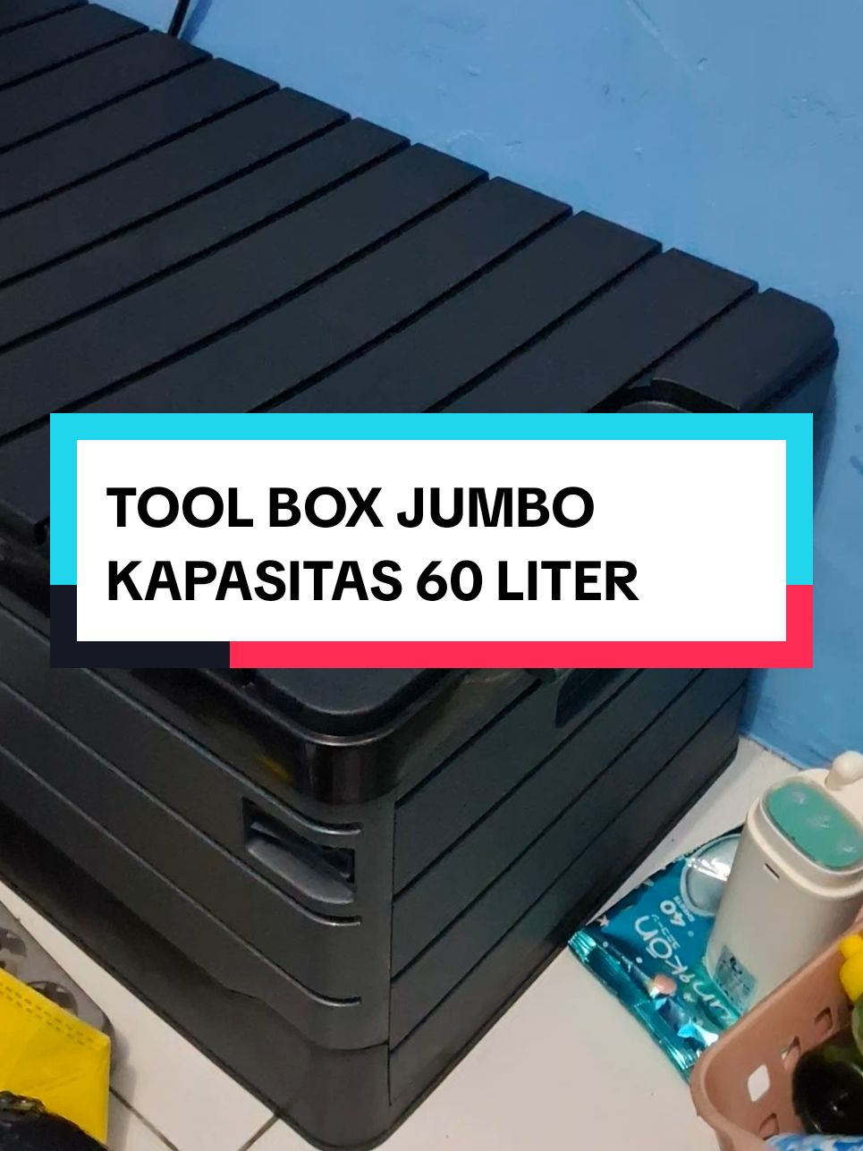 Rekomendasi tool box atau kotak perkakas jumbon  kapasitas 60 liter dari @delitools.id #CreatorChallengeDeliTools 