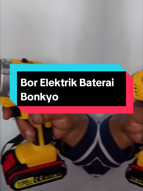 Mesin Bor Elektrik Baterai Bonkyo 198vf 50 NM #bor #mesinbor #boreleltrikbaterai #bonkyo #198vf #bortangan #borbaterai #Jaminanhargaterbaik #megapromo1212 #CuanTanpaBatas #gebyarbelanjadesember #1212 #megapromo1212 #tokomurah234 #cordless #drill #impact #murah 