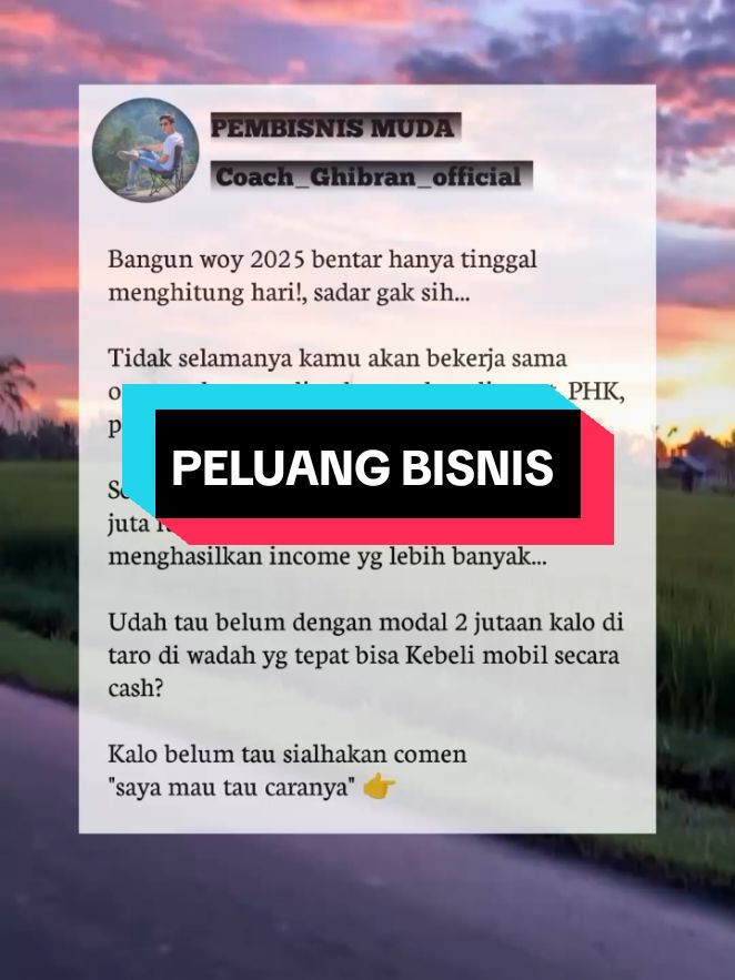 SUKSES DULU, BARU DI HARGAI!!! . Memang terkesan kejam Kawan, tetapi Dunia butuh Pembuktian! dan satu hal yang perlu di ingat, Mengeluh tidak akan menyelesaikan apapun. Karena orang lain tidak akan peduli proses-Mu,  tetapi Mereka hanya melihat hasil-Mu. . 