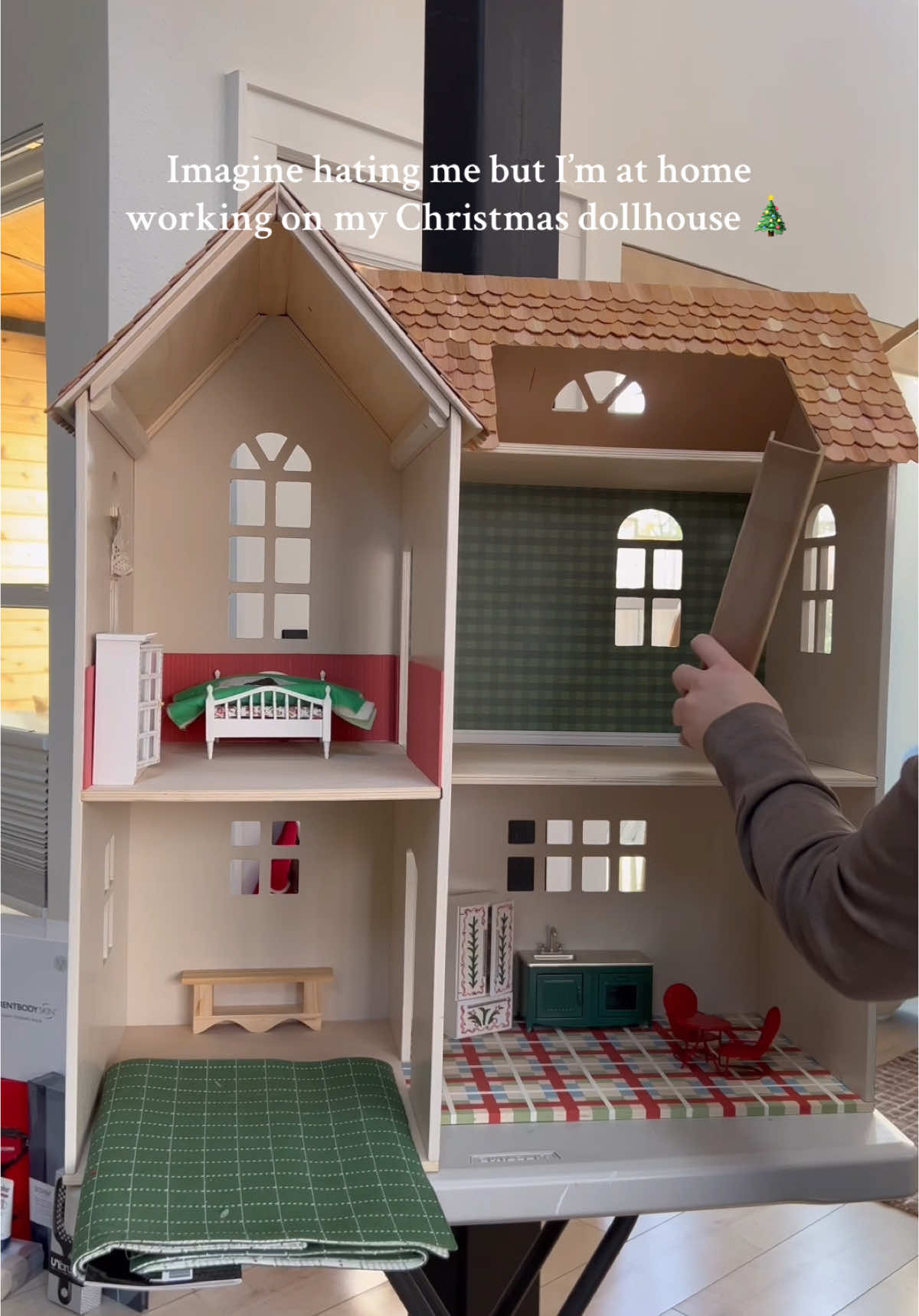 In case TT goes away, I’m on those other apps too! @perkinsonparkway ❤️ more dollhouse content coming soon! #dollhouse #christmasdecor #christmas #christmasdollhouse