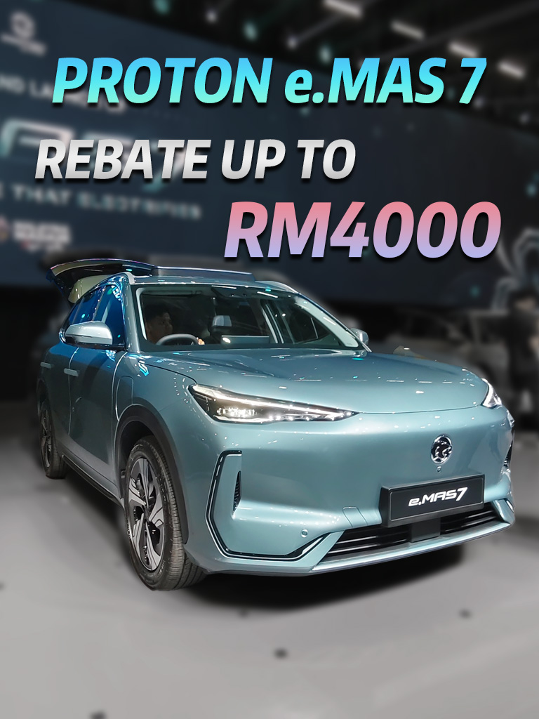 Rebates up to RM 4000 for the Proton e.MAS 7!  #national #nationalcar #proton #protonmalaysia #protonemas #emas7 #automotive #suv #ev #12in1 #integratedmotor #spacious #33storagecompartments #33 #flymeauto #protonemas7 #flymeautosystem #smoothest #operatingsystem #automotivegradechip #rebates