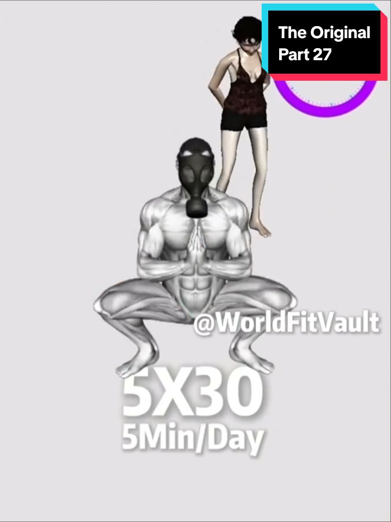 5x30 5Min/Day original video part 27 #worldfitvault #original #5x30 #meme #Fitness #workout 