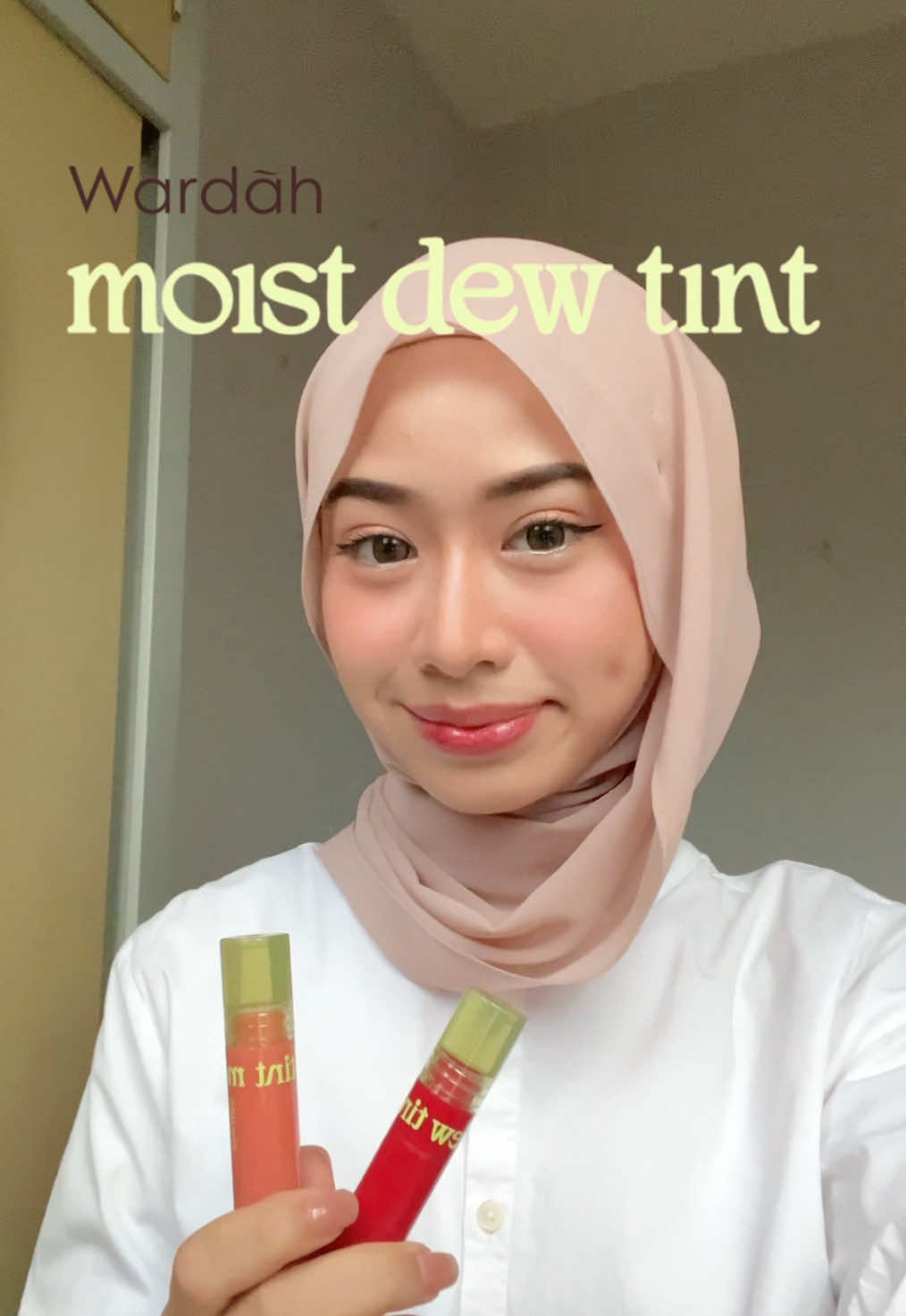 Love dooh finishing dia dewy dewy hihi 🫶🏻 @Wardah Malaysia Store  #WardahLipTint #WardahMoistDewTint #LipTintViral