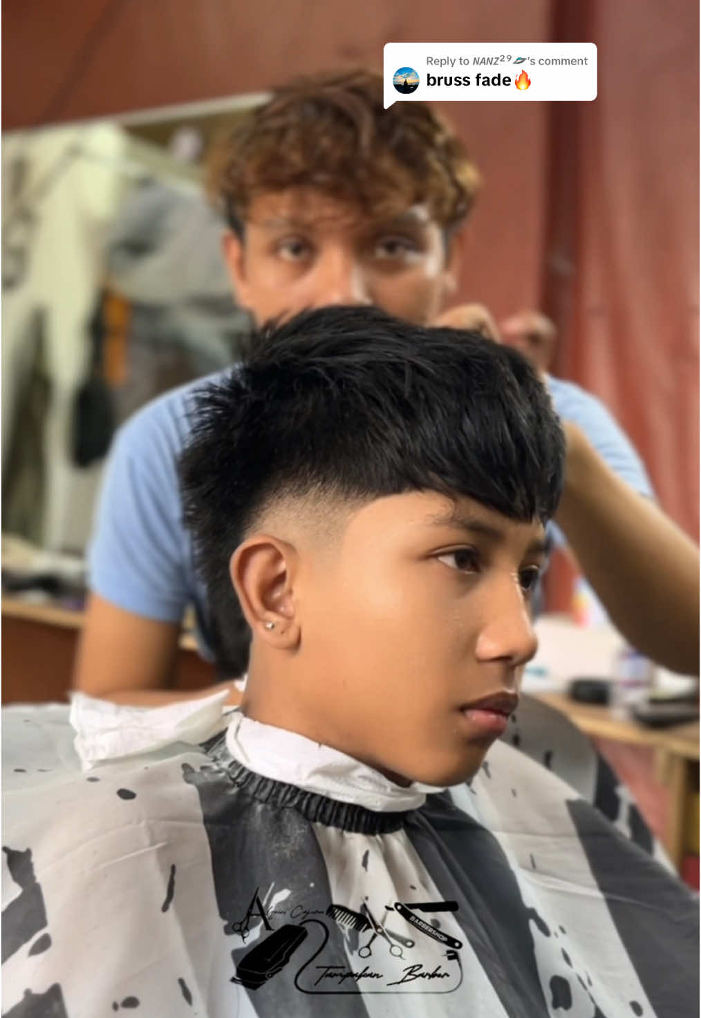 Replying to @𝙉𝘼𝙉𝙕²⁹🛸 uto ang burstfade idol😊 #burstfade #alquincajera #tampakanbarber #haircut #fadeh #bursfadehaircut #barbershop #barbershopconnect