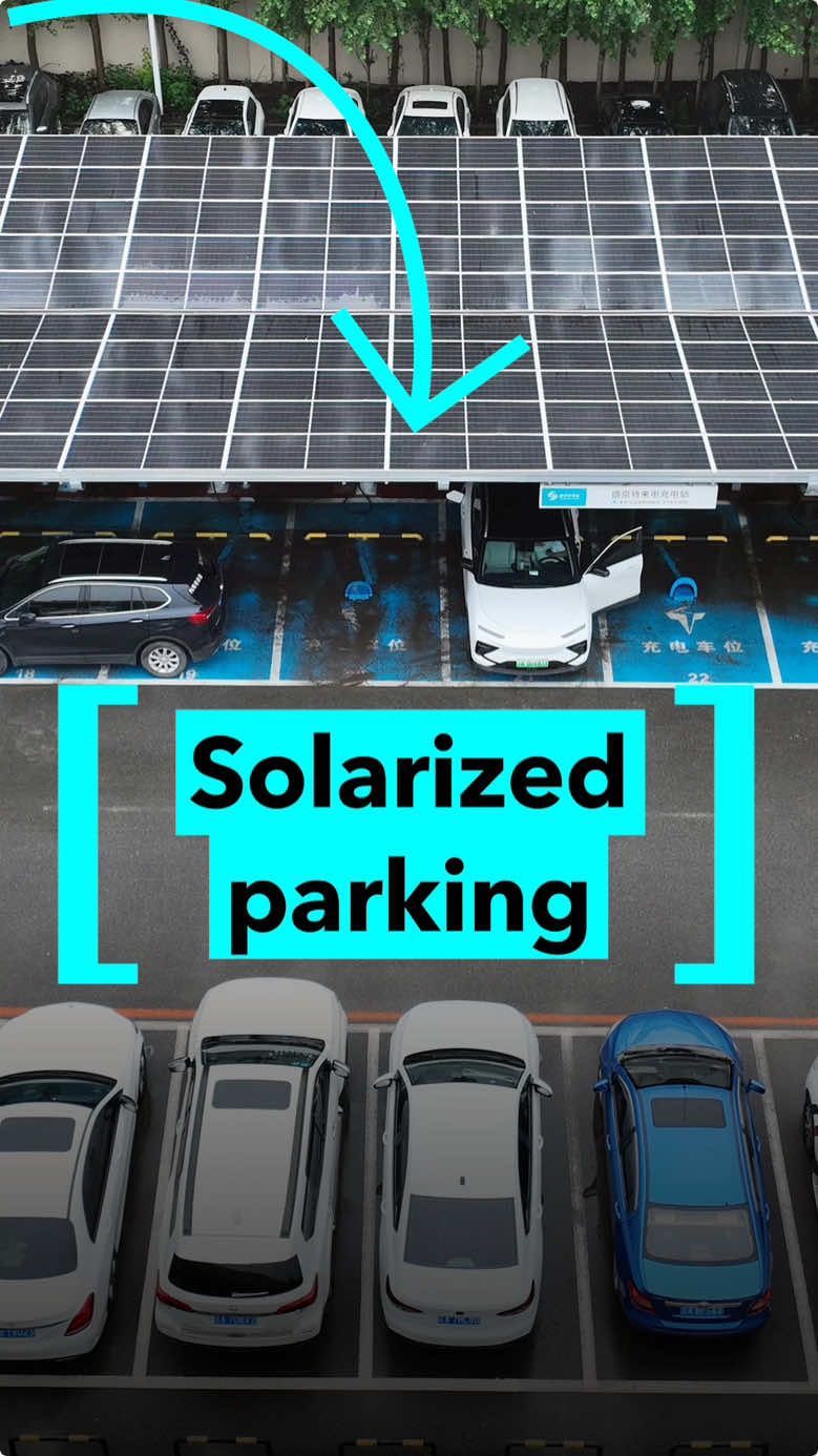 Overhead solar panels in large parking lots in France are now mandatory. #france #france🇫🇷 #solarenergy #solarpanel #parking #dwenvironment Creator @Amanda CD 