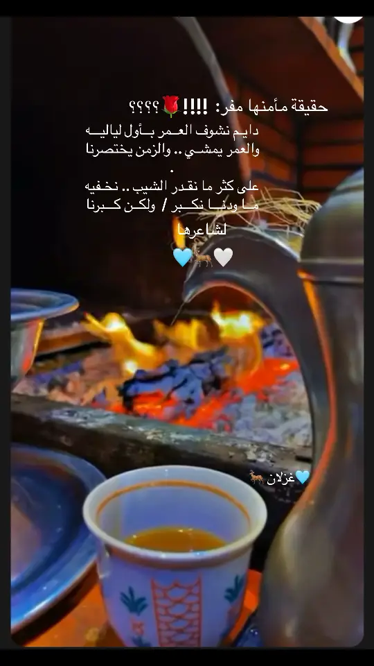 دايـم نشوف العــمر بــأول لياليـــه ‏والعمر يمشـي .. والزمن يختصرنا🌹🤍🦌🩵#اكسبلور 