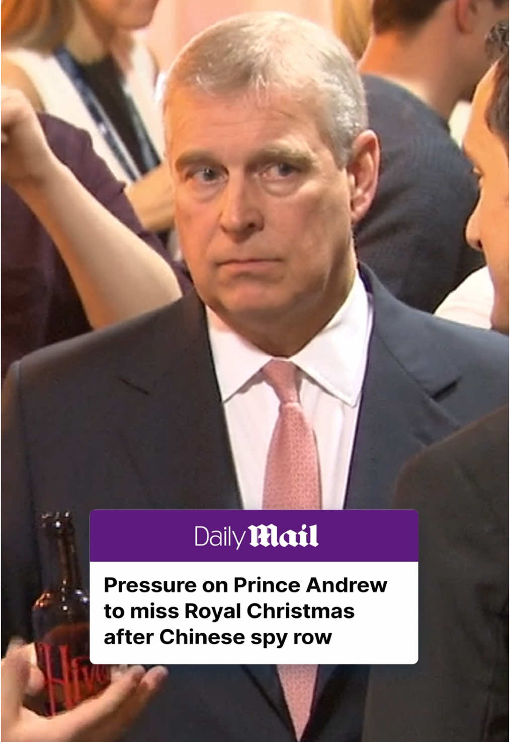 Prince Andrew is facing increasing pressure to 'do the right thing' and uninvite himself from the Royal Family's biggest-ever Christmas lunch and parade amid the Chinese spy scandal.  The disgraced Duke of York is set to attend the annual Christmas lunch at Buckingham Palace and the traditional walk from Sandringham to St Magdalene Church on Christmas Day.  However, sources suggest that King Charles hopes Andrew will voluntarily step aside to avoid further embarrassment, following revelations that a close confidant of the Duke is alleged to be a Chinese spy.    Read more on Dailymail.com  #princeandrew #royalfamily #scandal #christmas #china 