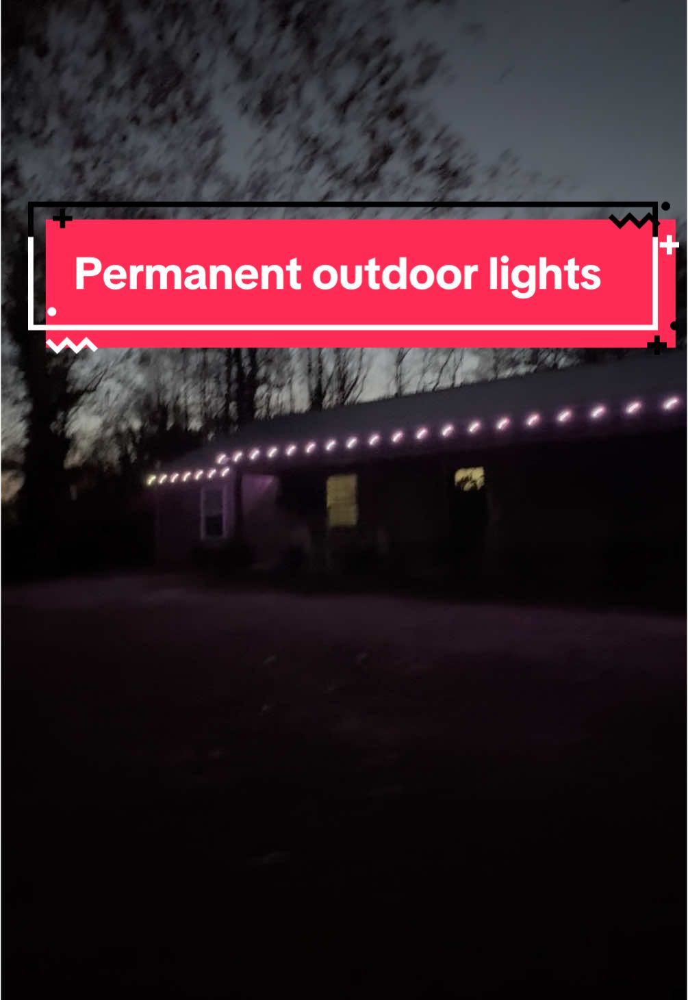 Easiest decoration ive ever installed check them out #christmas #decoration #outdoor #lights #permanent #easy #merrychristmas #install #viralvideo #fypシ゚viral #fyp 