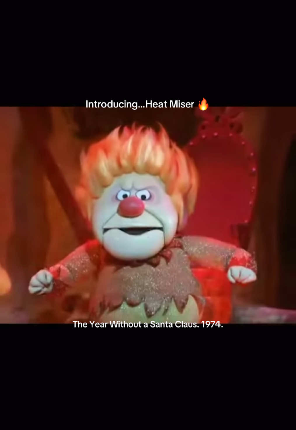 Heat Miser is the miser brother with the ability of pyrokinesis. He is frequently feuding with his step-brother Snow Miser. #theyearwithoutasantaclaus #heatmiser #genx 