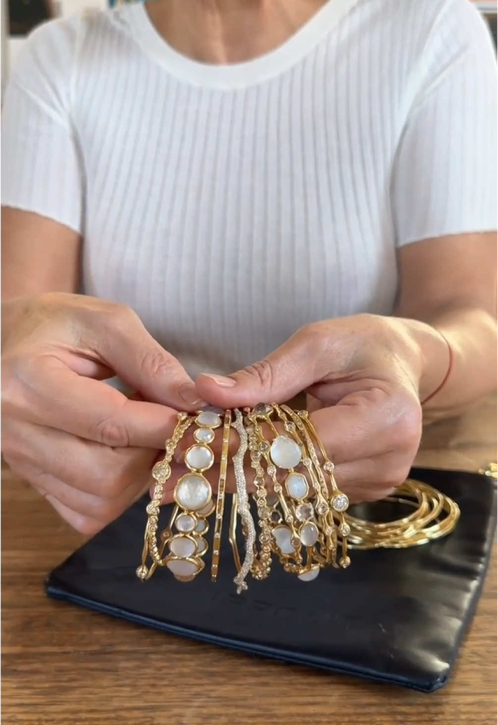 The art of the mix: hear our founder and CEO @IppolitaRostagno discuss bangles — from the lifelong appeal they hold for jewelry collectors to the chicest way to curate and style them by the wristful. Link in bio to shop.⁠ ⁠ #IPPOLITA #ArtMatters #SculptureArt #Jewelry #JewelryTikTok #JewelryDesigner #JewelryDesign #JewelryLover  