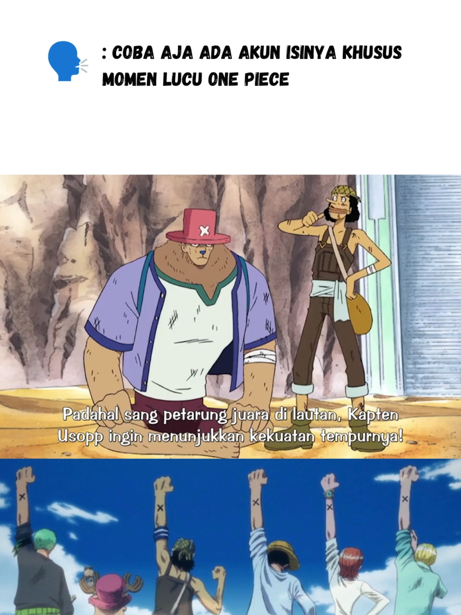 Usopp kepedean dikira dah beres... #onepiece #onepiecelucu #onepiecengakak #onepiecetiktok #anime