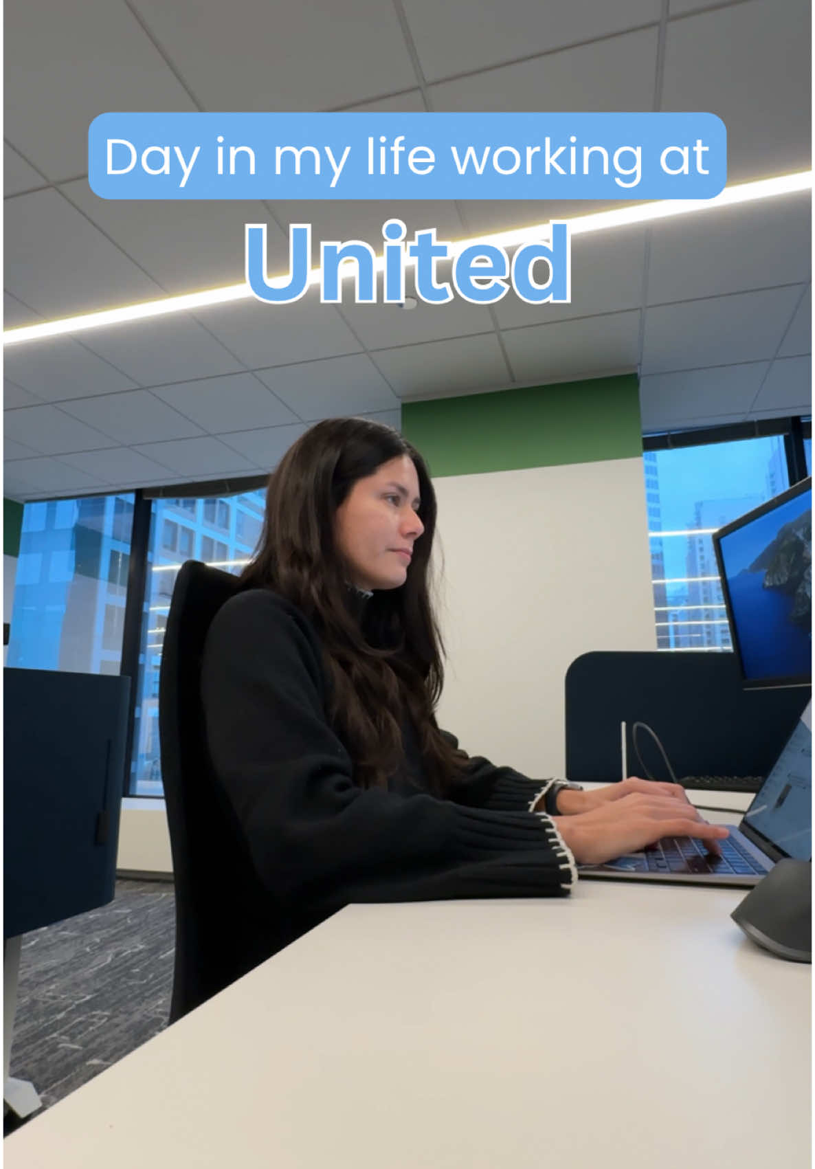 Day in my life 👩🏻‍💻 working at United #diml #timestamps #airlineemployee 