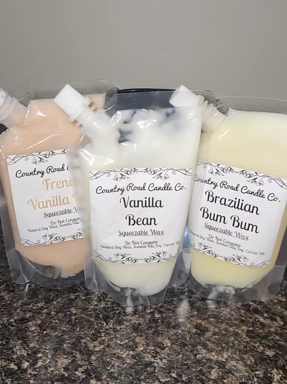 Soy Wax Pouches, keep your house smelling amazing! #soywax  #soywaxmelts  #waxmelts  #ecofriendly  #ecofriendlyproducts  #phthalatefree  #countryroadcandleco 