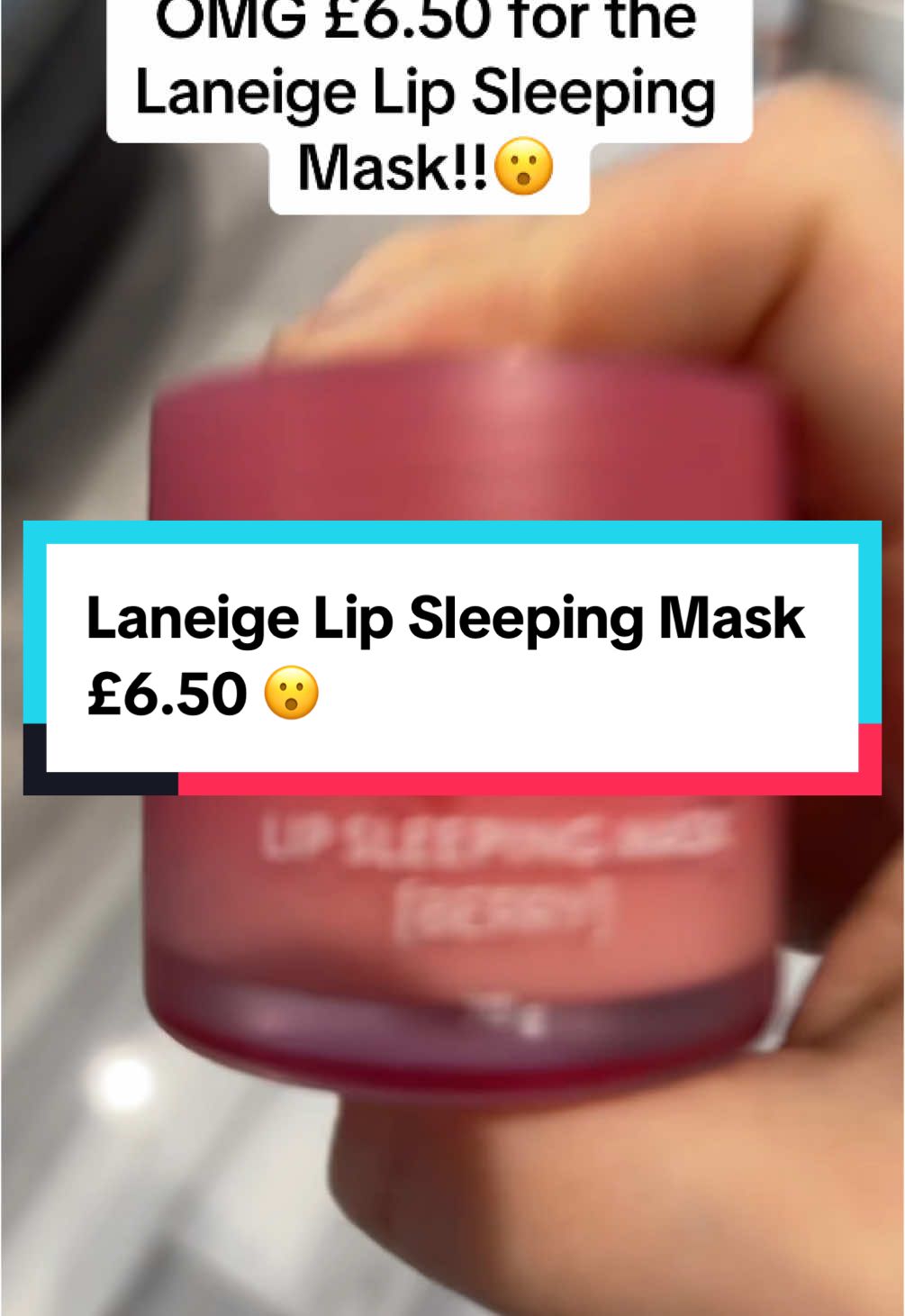 ‼️OMG Laneige Lip Sleeping Mask For £6 ‼️ #laneige #lipsleepingmask #laneigelipmask #drylips #drylipshack #drylipsremedy 