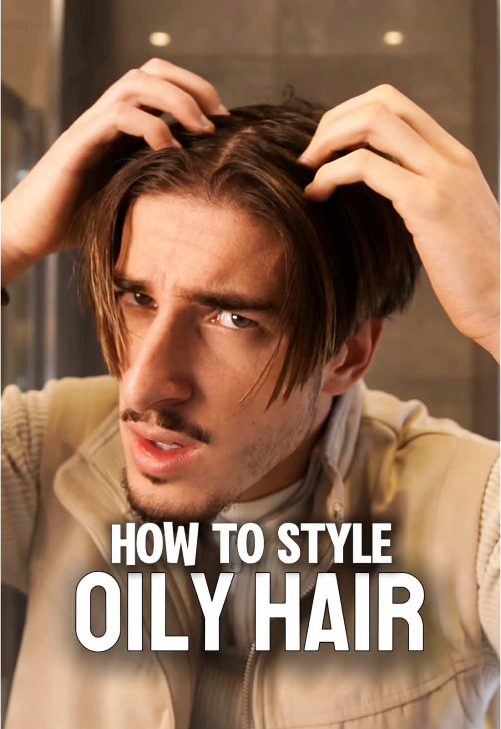 How To Style Oily Hair! (2 Options) ✂️✅ #hairstyle #looksmax #menshair #oilyhair #hairproducts #hairtutorials #fyppp #hairtransformation 