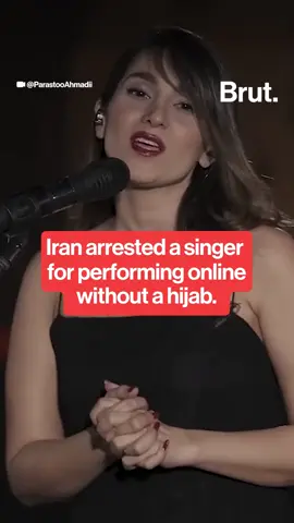 Iran briefly arrested singer Parastoo Ahmadi after she performed in a viral YouTube concert without a hijab.  #iran #youtube #singer #concert #arrest #hijab 