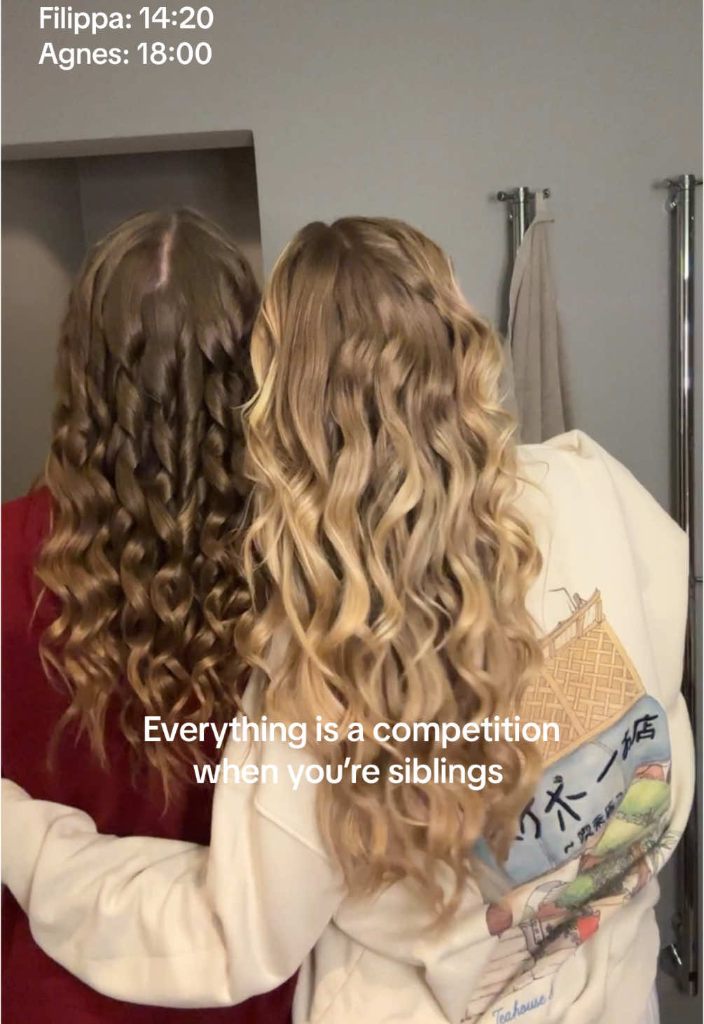 She won! She’s a shark with the curling iron🙌🏽🙌🏽🙌🏽 #hairtok #curlingiron #curlyhair #curlyhairtutorial #fy #fyp #foryou #viral @Filippa 