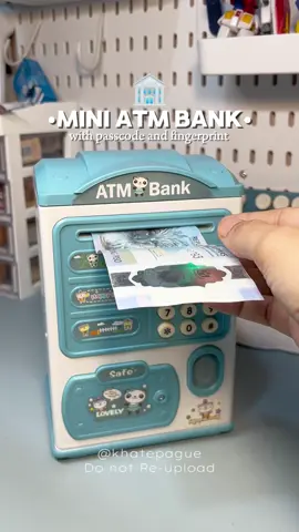 Oieee ang perfect pang regalo nitong MINI ATM BANK.nakaka inpire nag ipon😍😍#savings #miniatmmachine #piggybank #alkansiyachallenge #giftideas #giftforkids #giftforyou 