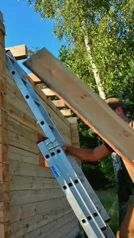 Building Frame Roof part 2 #build #bushcraft #fyp #outdoor #wildernesscrafters #shelter 