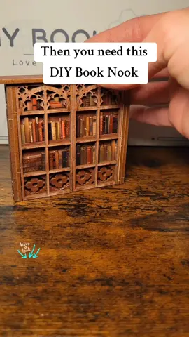 #booklovers #diycrafts #giftsforbooklovers #booknookshelfinsert #miniatures 