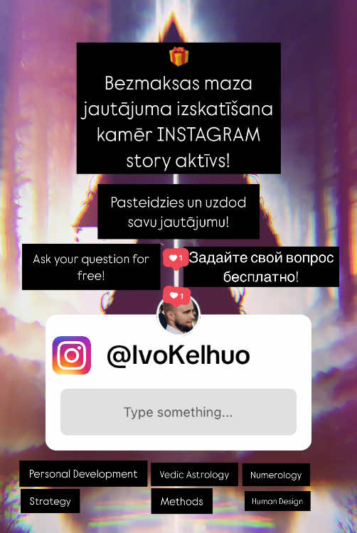 Ask @IvoKelhuo  #PersonalDevelopment #Numerology #VedicAstrology #HumanDesign #PsychologyMethods #Talents #Occupation #OccupationalPath #EmotionalBlocks #Purpose #LifePath #SelfGrowth #Mindfulness #AstrologyWisdom #EnergyHealing #LifePurpose #SelfDiscovery #CareerPath #EmotionalHealing #HolisticDevelopment #InnerJourney #LifeMapping #SpiritualAwakening #PsychologyForGrowth