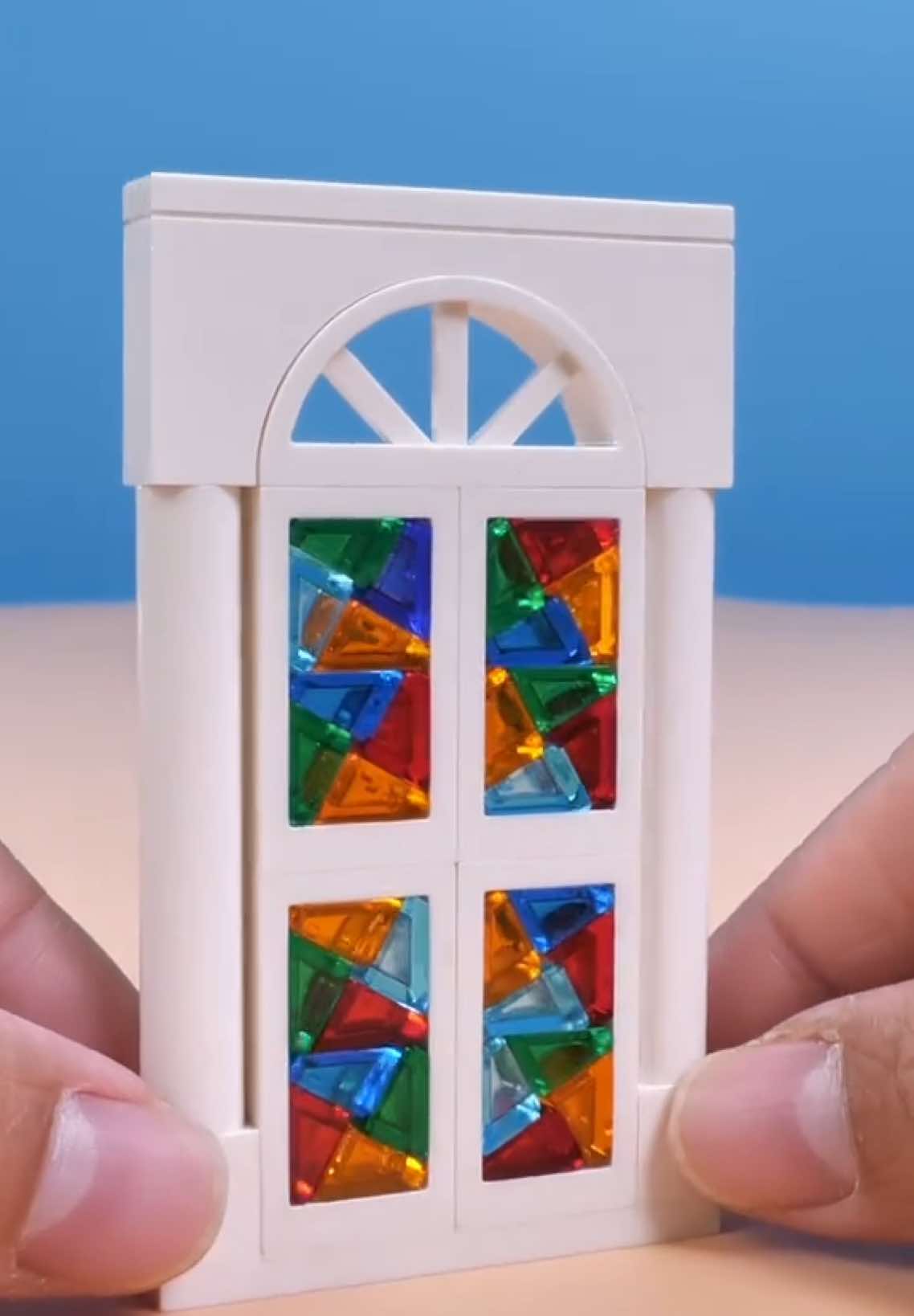 Building a LEGO stained glass window #lego #legomoc #legotiktok