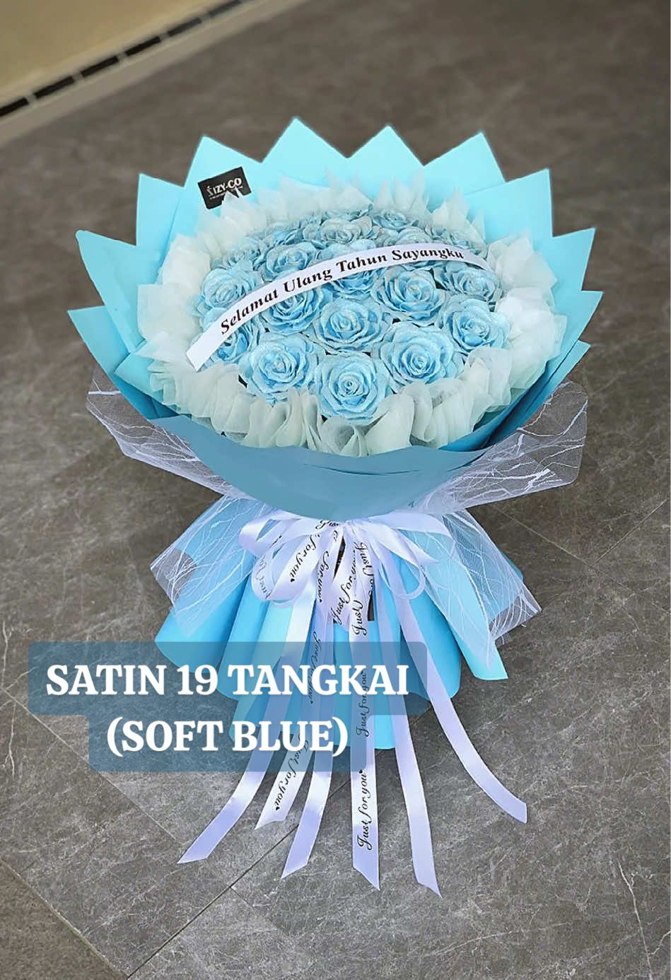 SATIN GLITTER 19 tangkai (SOFT BLUE) #CapCut  ✅ KIRIM SELURUH INDO~ ✅ ORDER BY DM/ WA (081547488996) . #buketsatin #buketpita #buketpitasatin #buketbunga #roundbuket #buketbungapitasatin #buketpitasatinjember #buketpitasatinsurabaya #buketpitasatinjakarta #buketbwi #buketbanyuwangi #buketbungabwi #buketbungabanyuwangi #buketwisuda #kadoultah #hadiahultah #kadopacar 