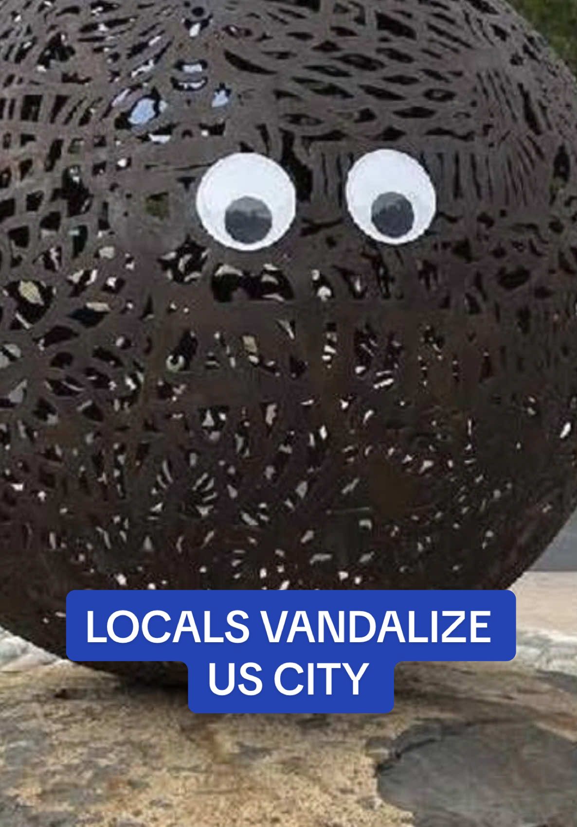 The city of Bend in Oregon has asked locals to stop sticking googly eyes on the city's art after it spent $1,500 on removing the eyes from seven of the sculptures impacted. However, residents have hit back at the council - saying the city should focus on addressing more important issues, such as homelessness - instead of spending time and money on removing the fun crafts which have given them the ‘biggest laugh.’ #craft #funny #oregon #locals #council #vandalism