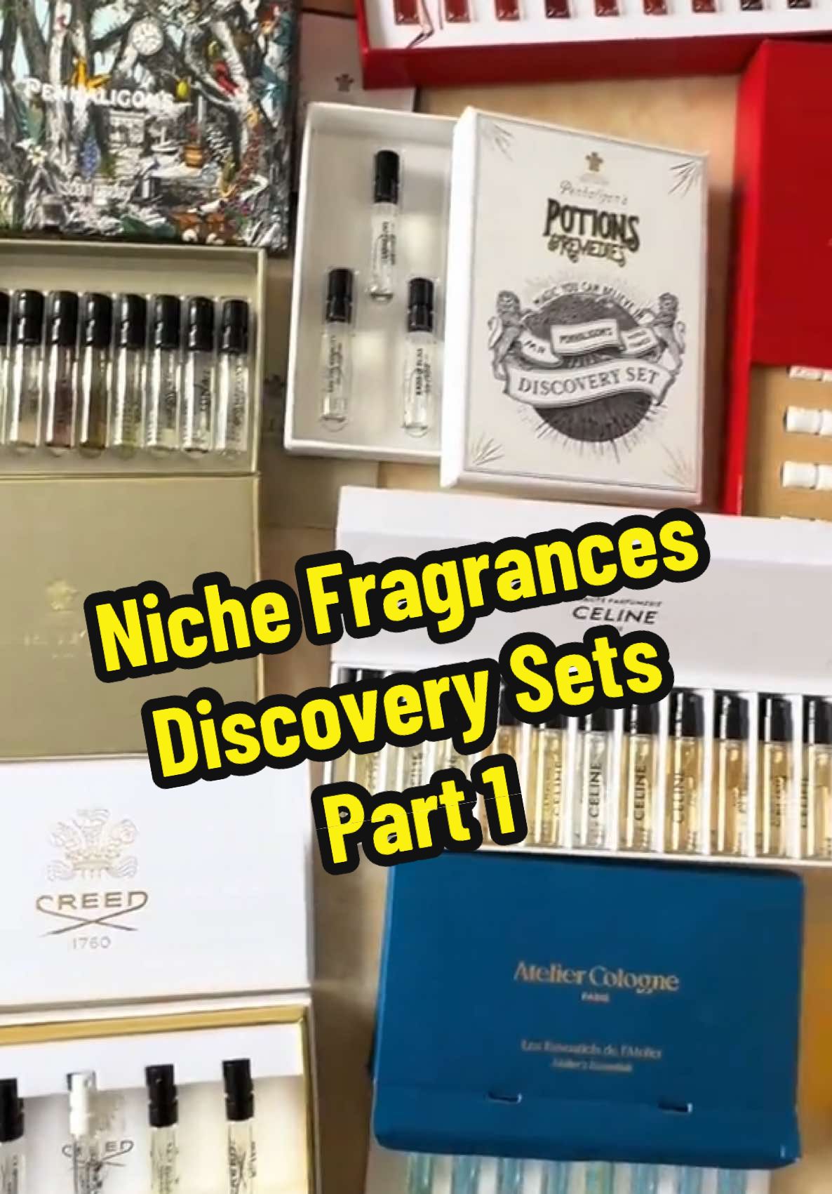 We’ve been collecting discovery sets of Niche Fragrances for almost 3 years now🤓🙈.. it’s so fun (also safer) to explore different and new scents before buying the full size.. but we also got disappointed by some niche brands too…😐😁#nichefragrance #nicheperfume #discoveryset #discoverysetperfume #discovery #menfragrances #womenfragrances #unisexfragrance #maisonmargiela #creed #penhaligons #celine #acquadiparma #etatlibredorange #christianlouboutin 