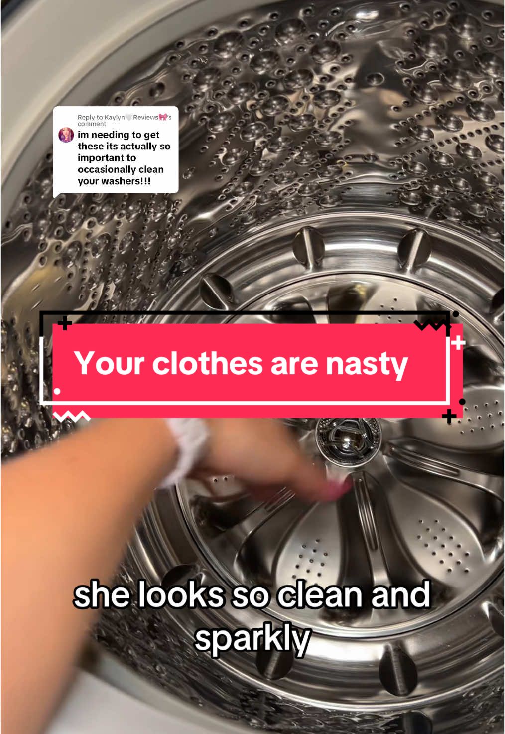 Replying to @Kaylyn🤍Reviews🎀 Clean the things that clean you! #laundrytok #CleanTok #washingmachine #washingmachineclean #washingmachinetablets #MomsofTikTok #tiktokshopfinds