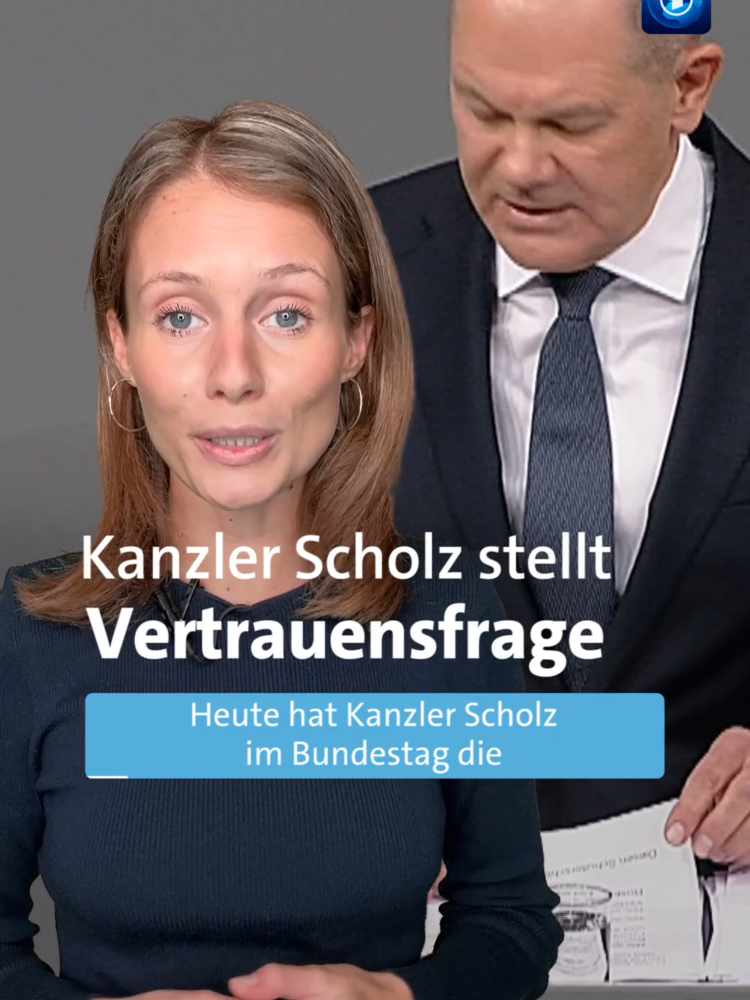 Bundeskanzler Scholz hat die Vertrauensfrage verloren. Nach der bewusst herbeigeführten Niederlage ist der Weg nun frei für Neuwahlen. #bundestagswahl #tagesschau #nachrichten