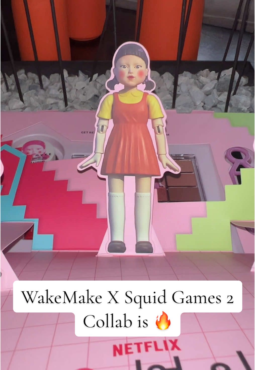 This is probably the coolest PR i’ve gotten so far 🙌🏽 Thank you so much! I cant wait to try them ALL 🥰 @wakemake_official x @Squid Game Netflix @OLIVE YOUNG Global 🔥❤️ #squidgame #squidgames #netflix #wakemake #blurrypuddingpot #makeup #collab #koreanbeauty #koreanmakeup #squidgamesnetflix #squidgames2 