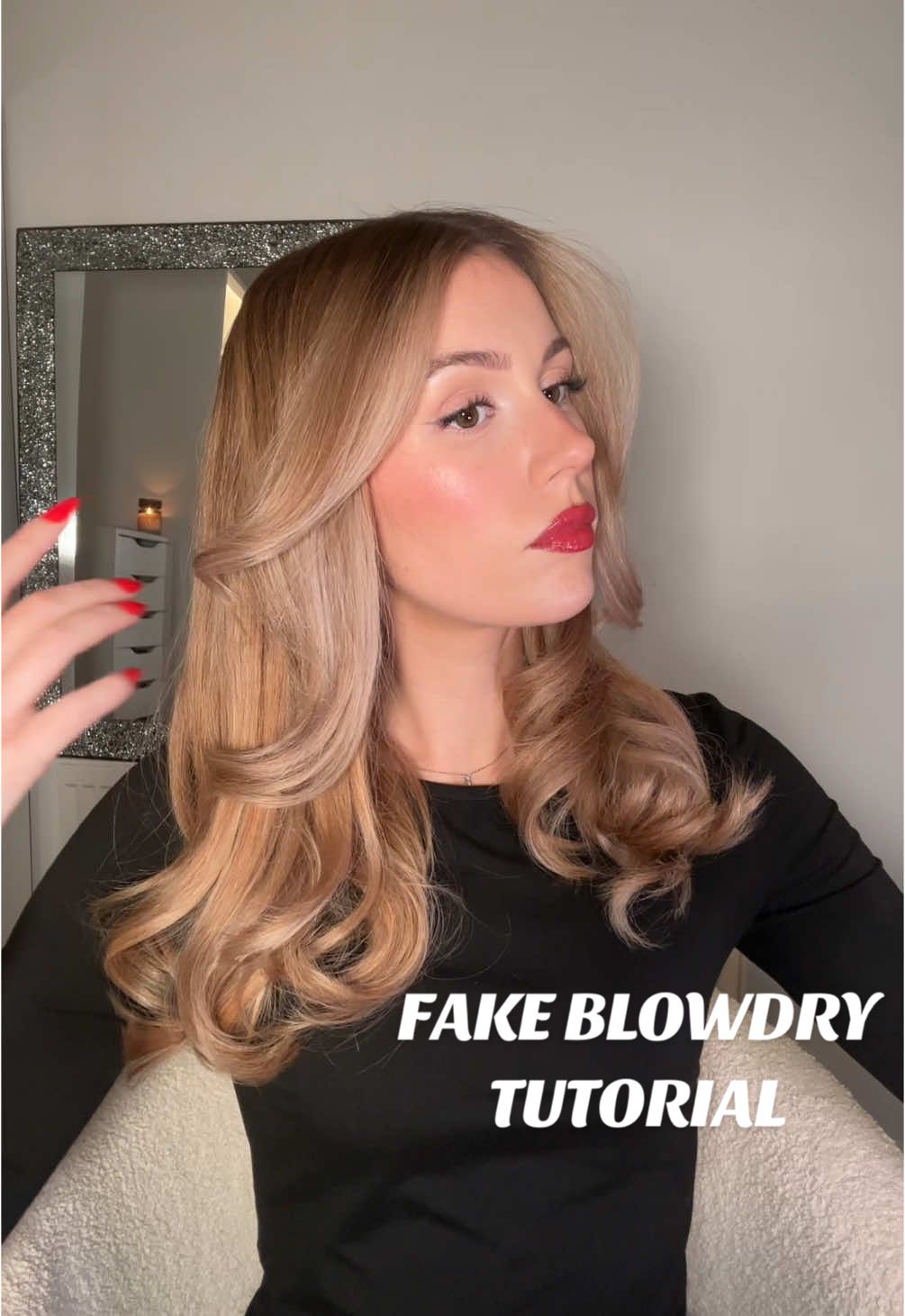 Fake Blowdry Tutorial 🍓 #hotbrushtutorial #hotbrush #fakeblowdry #blowoutbrush #bouncyblowdry #blowdrybrush @got2b 