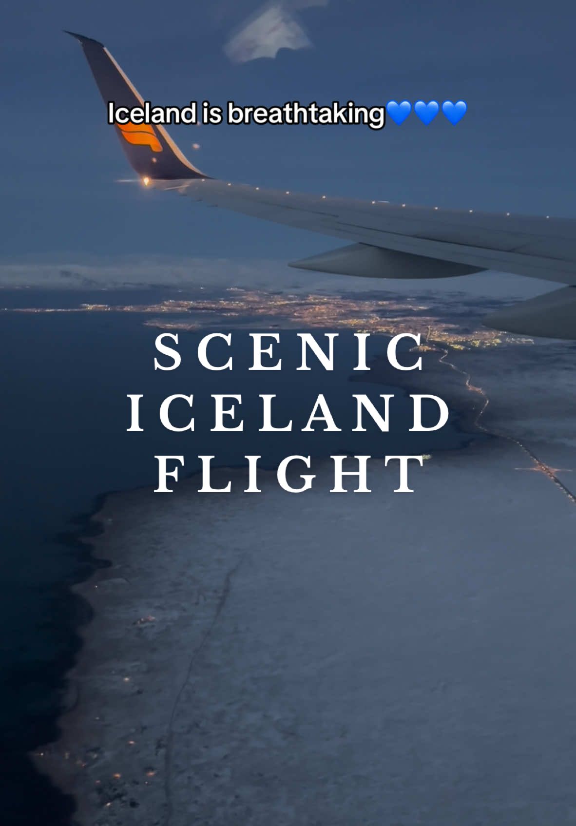 Iceland views from my Icelandair flight to the USA💙 #IcelandViews #IcelandAir #AerialViews #iceland #TravelMoments #FlightViews #NatureFromAbove #ScenicFlight #IcelandToUS #TravelGoals #AdventureAwaits