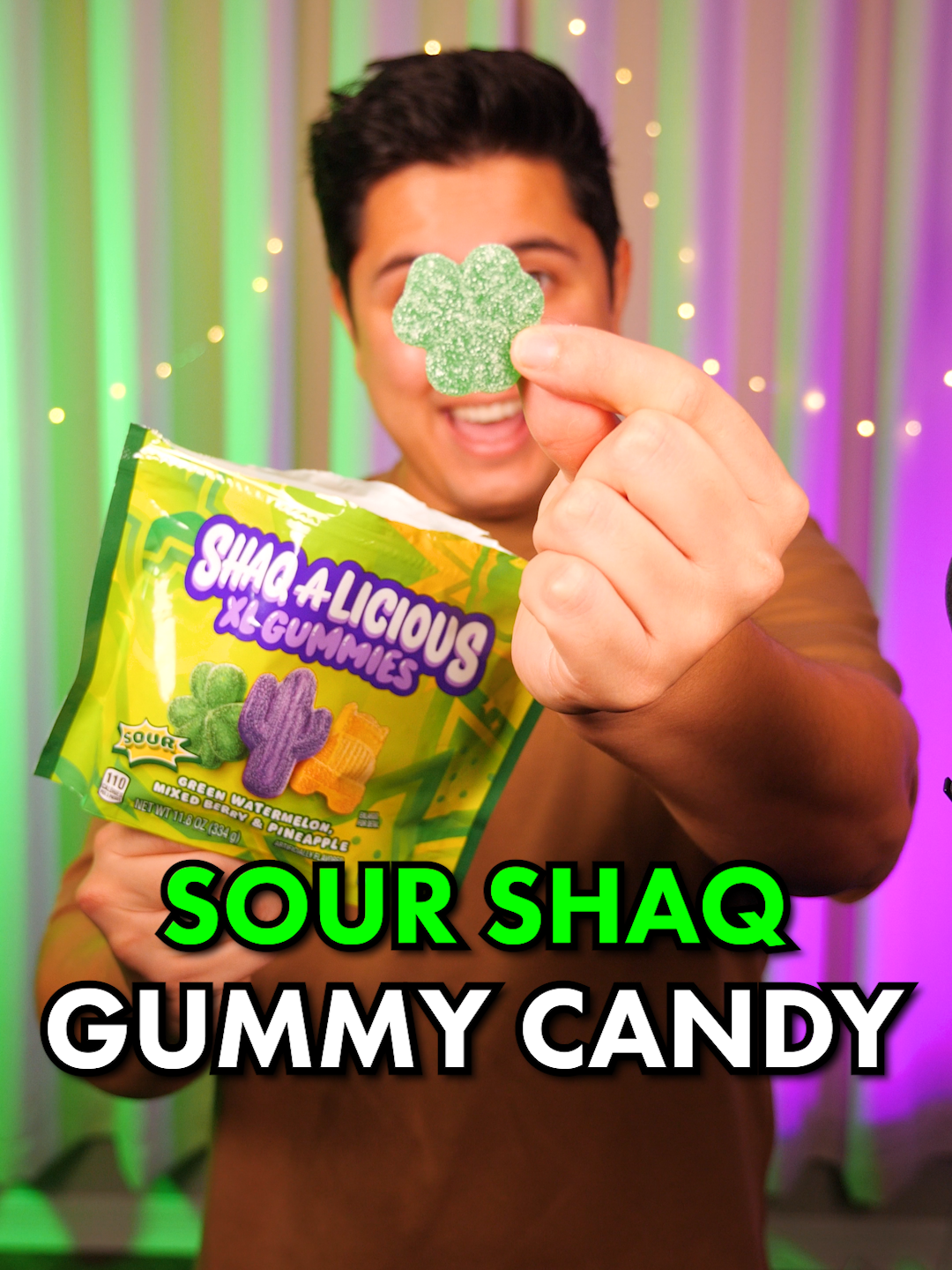 Sour @shaq Gummy Candy 🍭 | #ASMR #shaq #candy #sweet #food #mukbang #review #sour #asmrsounds #satisfying #relaxing #relax #asmrvideo #asmrtiktoks #acting #actor #sleep #sounds #whisper #tingles #softspoken #theasmrryan #asmrryan #ryanasmr #funnyvideo