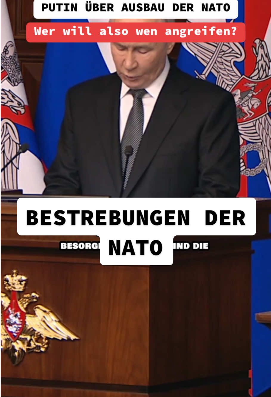 „Die Bestrebungen der NATO gehen längst über die sogenannte Zone der historischen Verantwortung hinaus!“ #news #russland #nato #usa #amis #fürdich #viral_video 