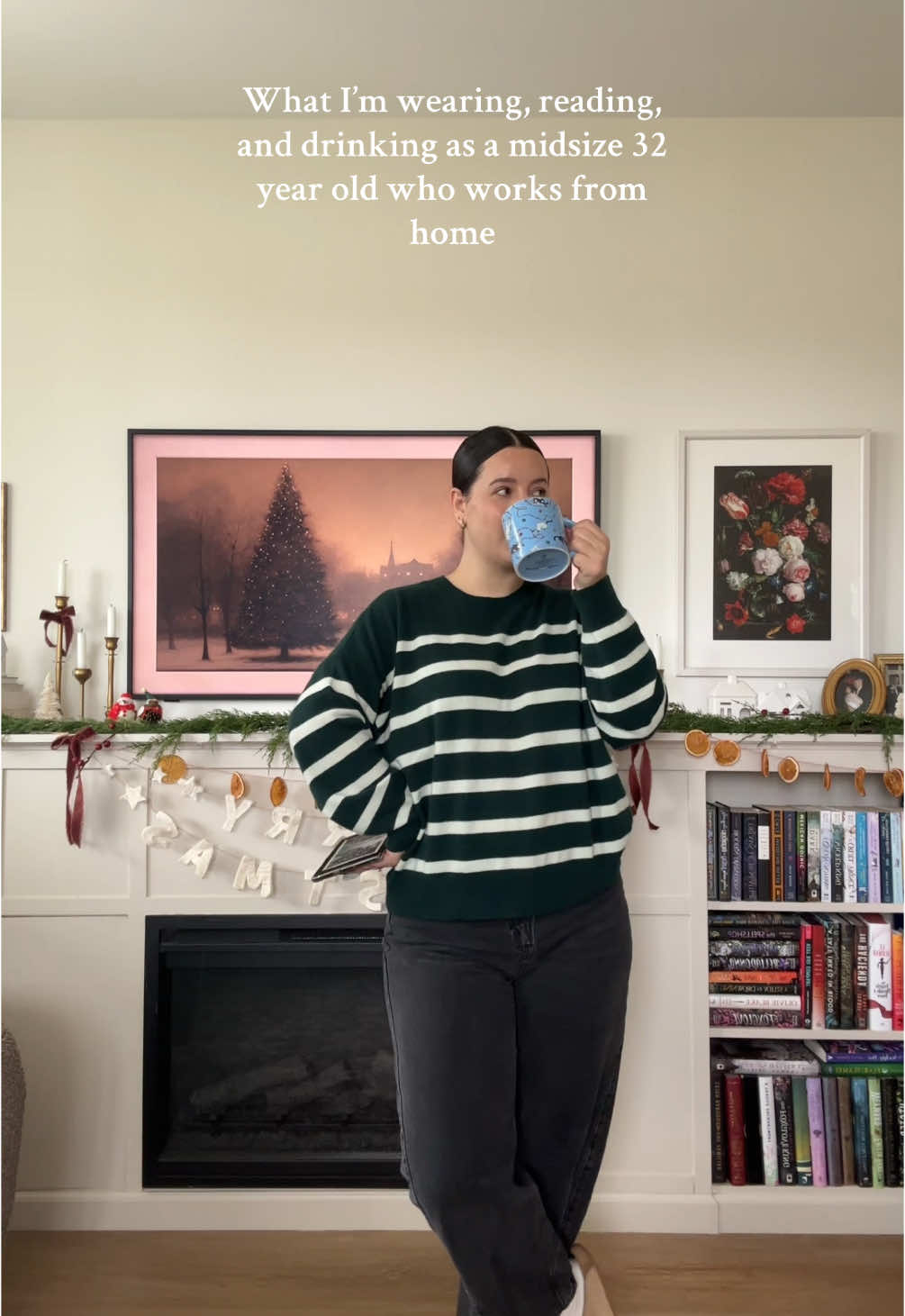 12.16.24 dob of the day (the other app saw a different version closer to what i started out posting on here, would love to be friends over there too 💕) #OOTD  #doboftheday #midsize #midsizestyle #cozyoutfit #barreljeans #gap #madewell 