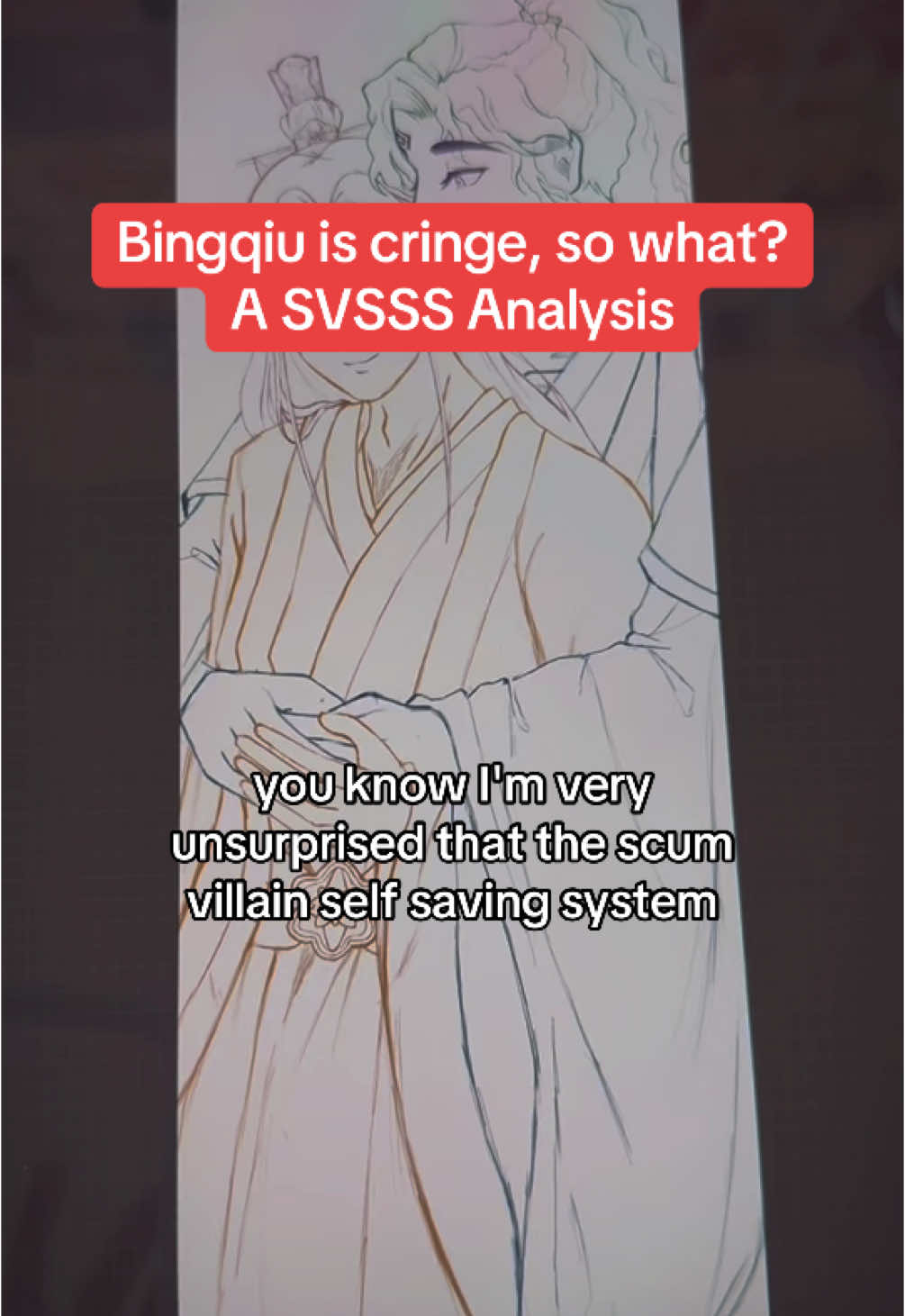 SVSSS is cringe and funny and absurd, but it’s also deep and full of love and a story about healing #svsss #scumvillainsselfsavingsystem #bingqiu #luobinghe #shenqingqiu #shenyuan #danmei #mxtx 