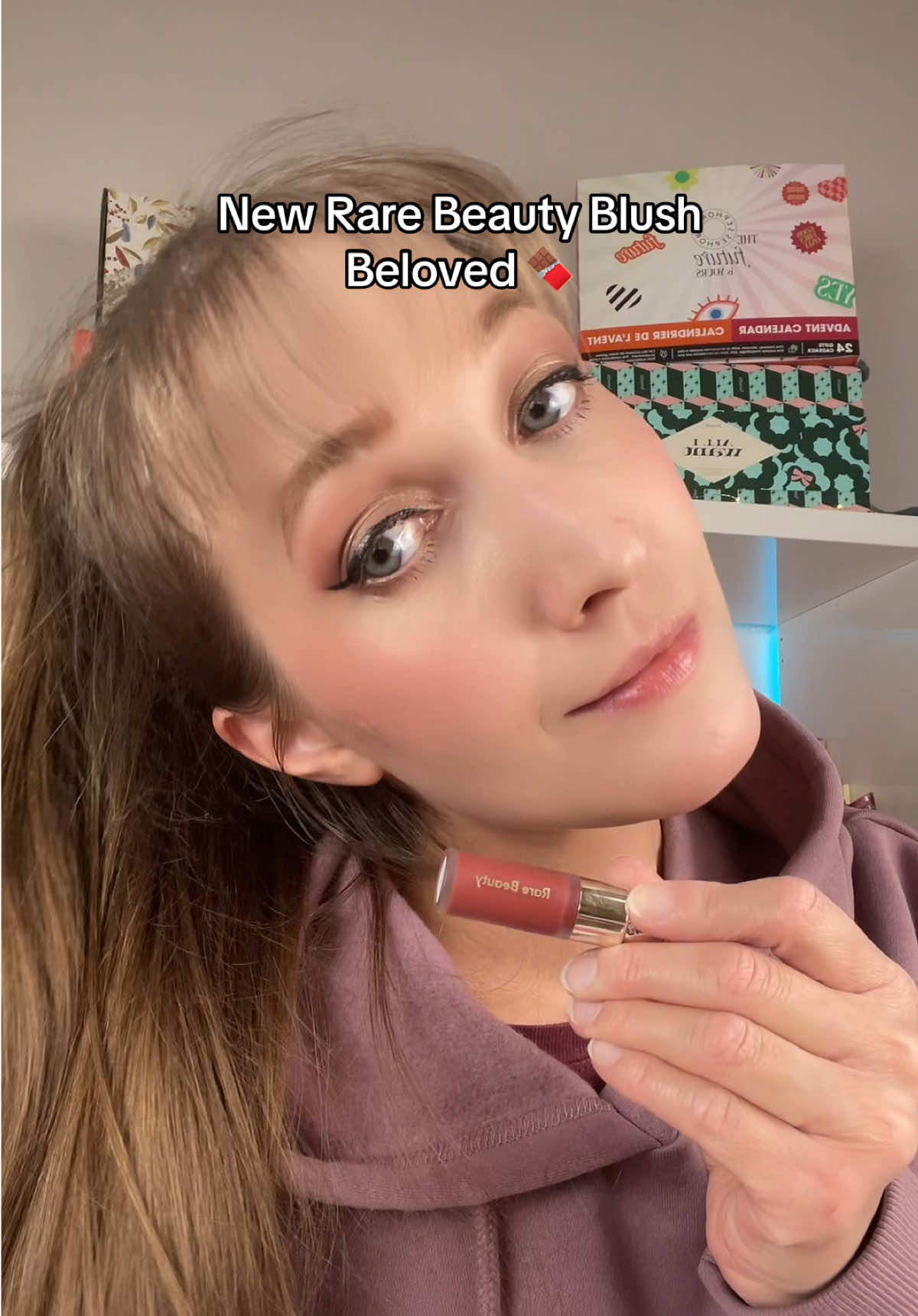 New Rare Beauty Blush in the shade Beloved 💗🍫 It's gorgeous ✨ @Rare Beauty  #rareroutine #rarebeauty #rarebeautyblush    #softpinchliquidblush #makeup #rarebeautymakeup #BeautyTok #rarebeautynewblush #newmakeup  #newrarebeauty #liquidblush  #rarebeautyliquidblush 