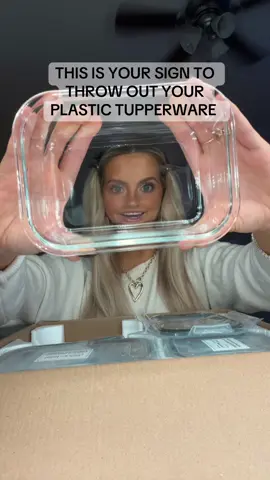 These are nooooiiiceeee!!! #glassfoodcontainer #tupperware #foodcontainer #kitchenorganization 