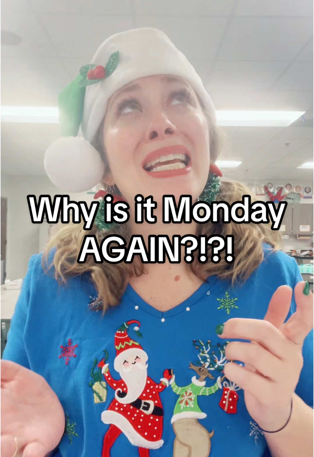 It’s Monday. 😑 * * * #Monday #Teacher #ArtTeacher #ChristmasCountdown