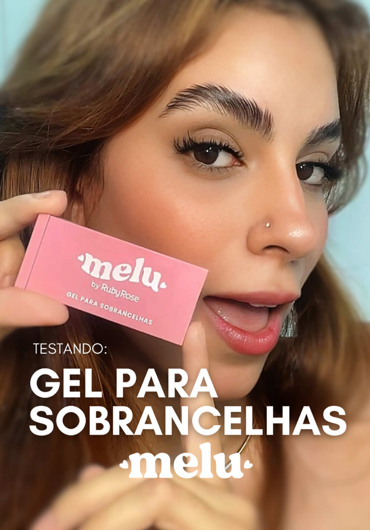 primeiras impressões e real react sobre o gel de sobrancelhas melu #fy #makeup #melu