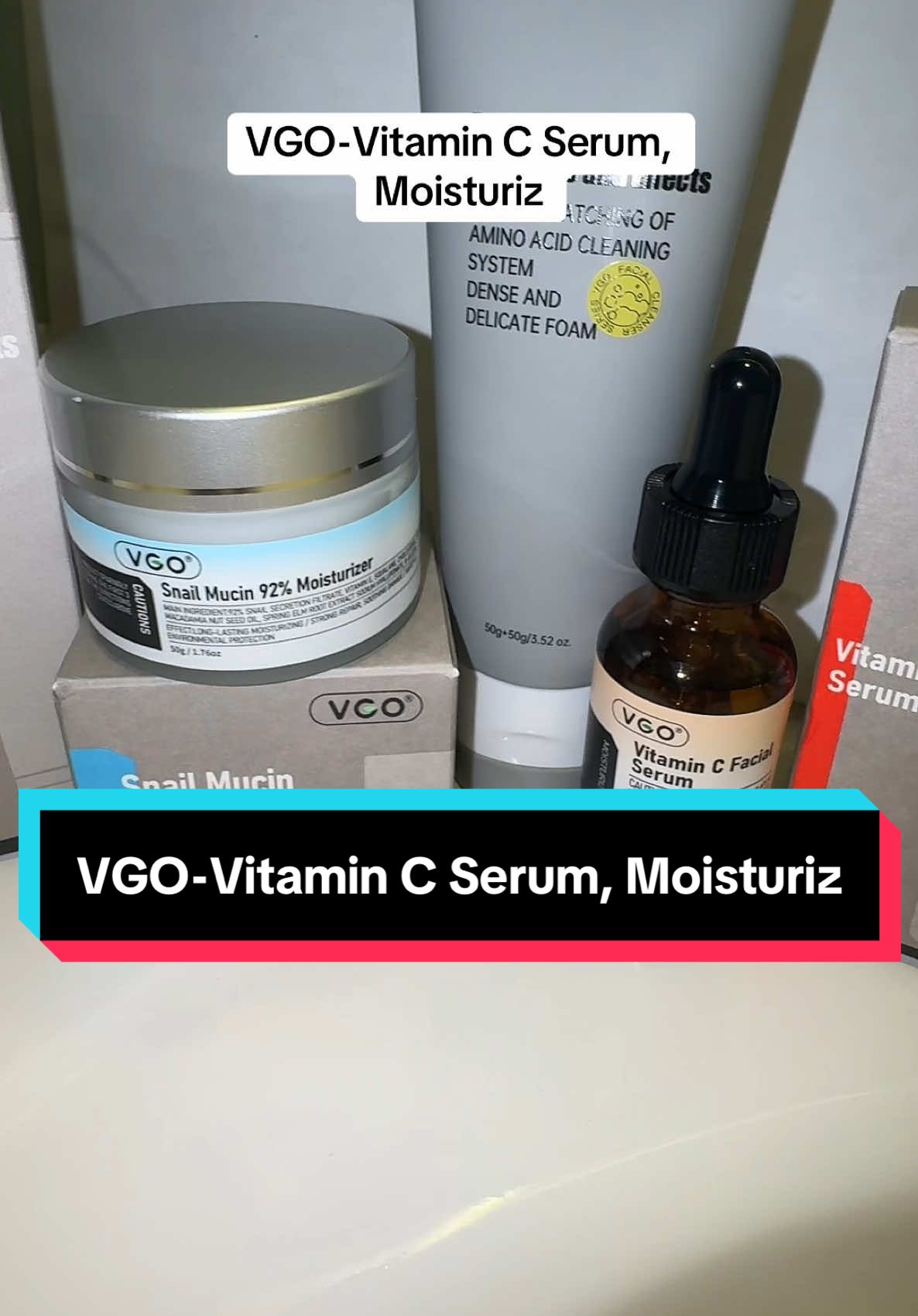 VGO-Vitamin C Serum, Moisturiz #TikTokShop #ane #vitaminacserum #serum #moisturizer #vgo 