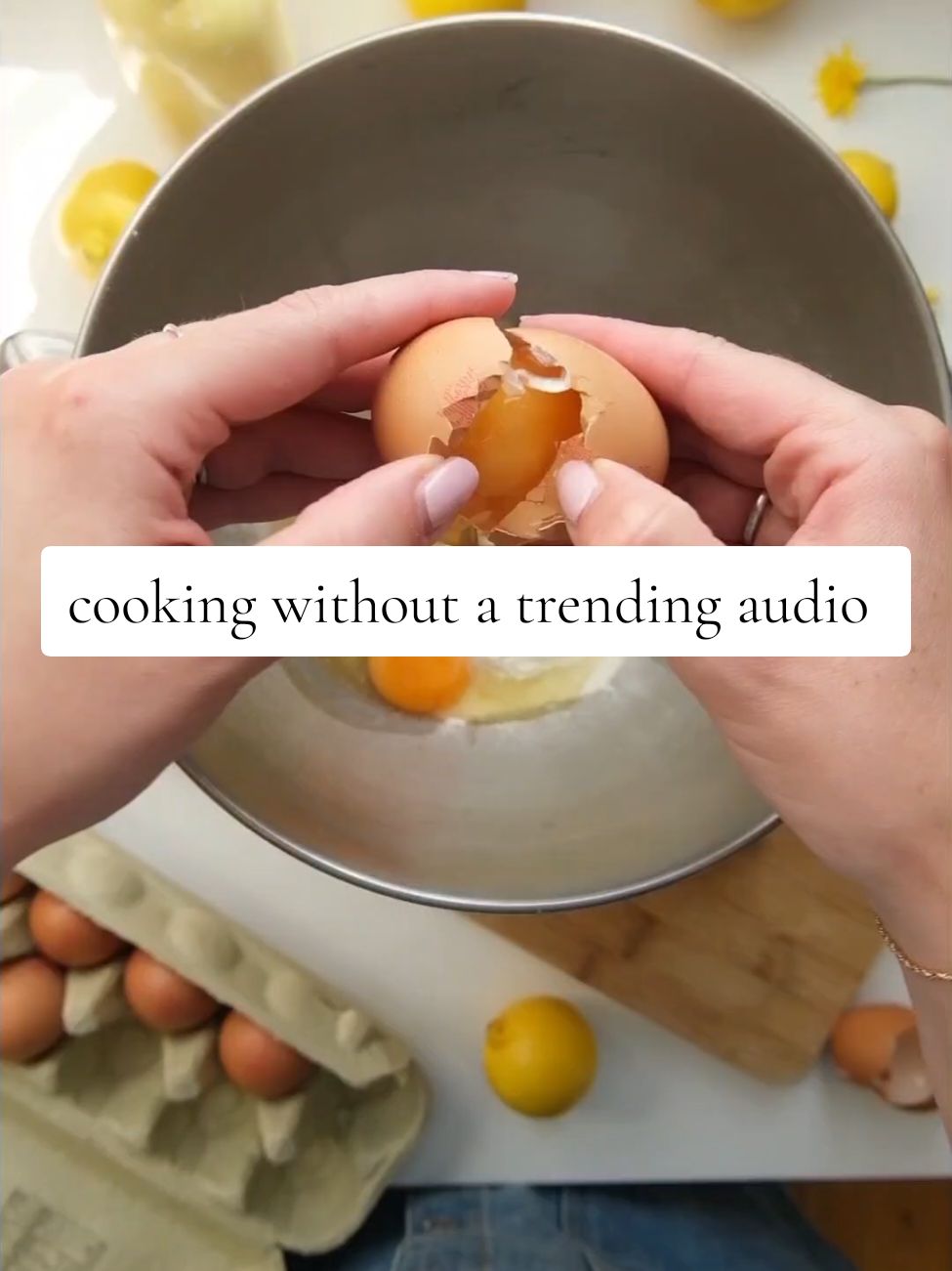 I love this trend. Here for ALL the asmr food sounds 🥣🍪🍋  #baketok #girlyaesthetic #lifewithouttrendingaudio #bakingrecipe 