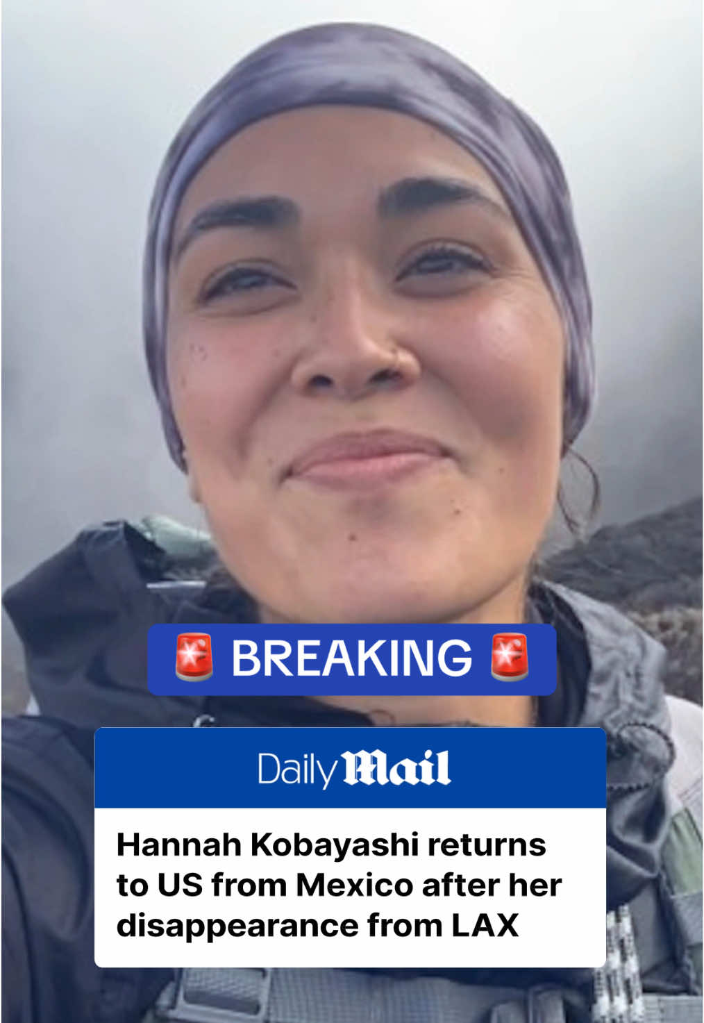 Hannah Kobayashi, who sparked national attention after her disappearance from LAX, has returned to the US. Kobayashi, 31, crossed the Mexico border into California over the weekend, where she was questioned by US officials who asked if she was OK, a source told TMZ. She appeared to be healthy as she met with her lawyer at the border before leaving with him. The Hawaii woman made contact with relatives on Wednesday to tell them that she was fine after disappearing from Los Angeles International Airport in November. While she was missing, her father, Ryan Kobayashi, took his own life at a building near LAX after traveling to California to help authorities look for her. Read the full story on DailyMail.com. #news #hannahkobayashi #missing