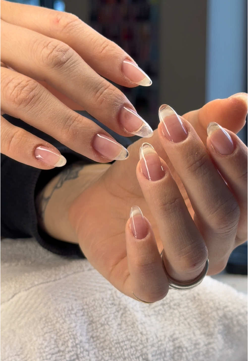 i do my russian manicure in different steps but you cant deny these are slay #hardgelnails #russianmanicure #donailswithme #nailsalon #seattle 