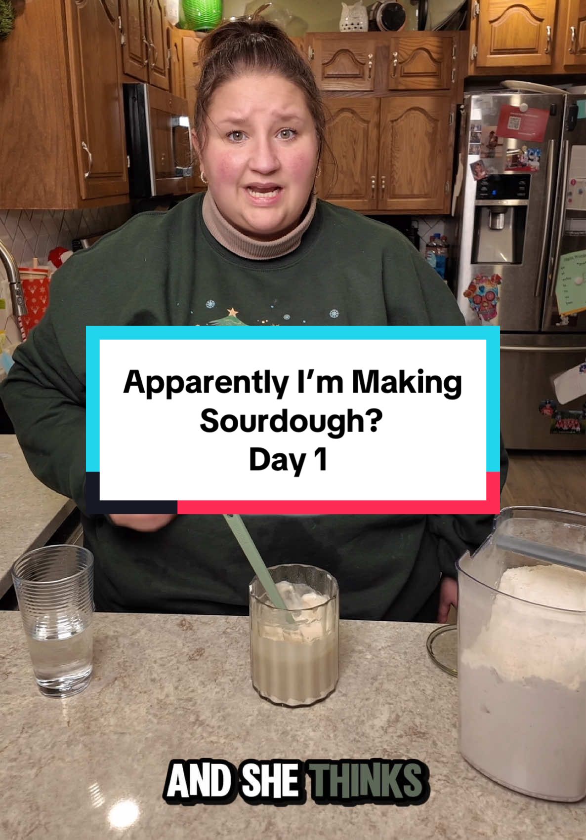 @It’s Manny Michael @Emily #AggressiveTutorials #AggressiveTutorialLady #AggressiveCookingShow #AggressiveCookingTutorials #sourdough #sourdoughstarterday1 #day1sourdough #sourdoughbeginner 