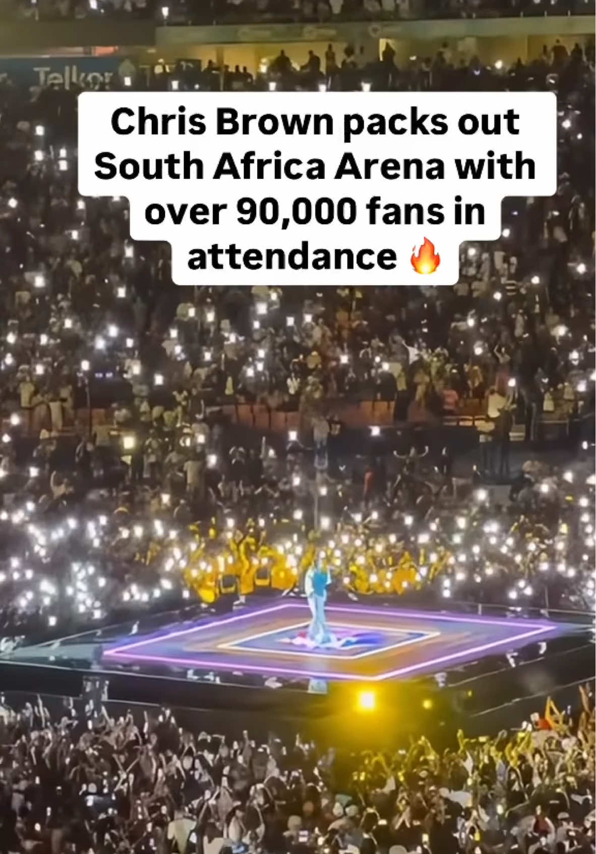 Chris Brown packed out his last tour dates in South Africa with over +90,000 people 🤯🔥 