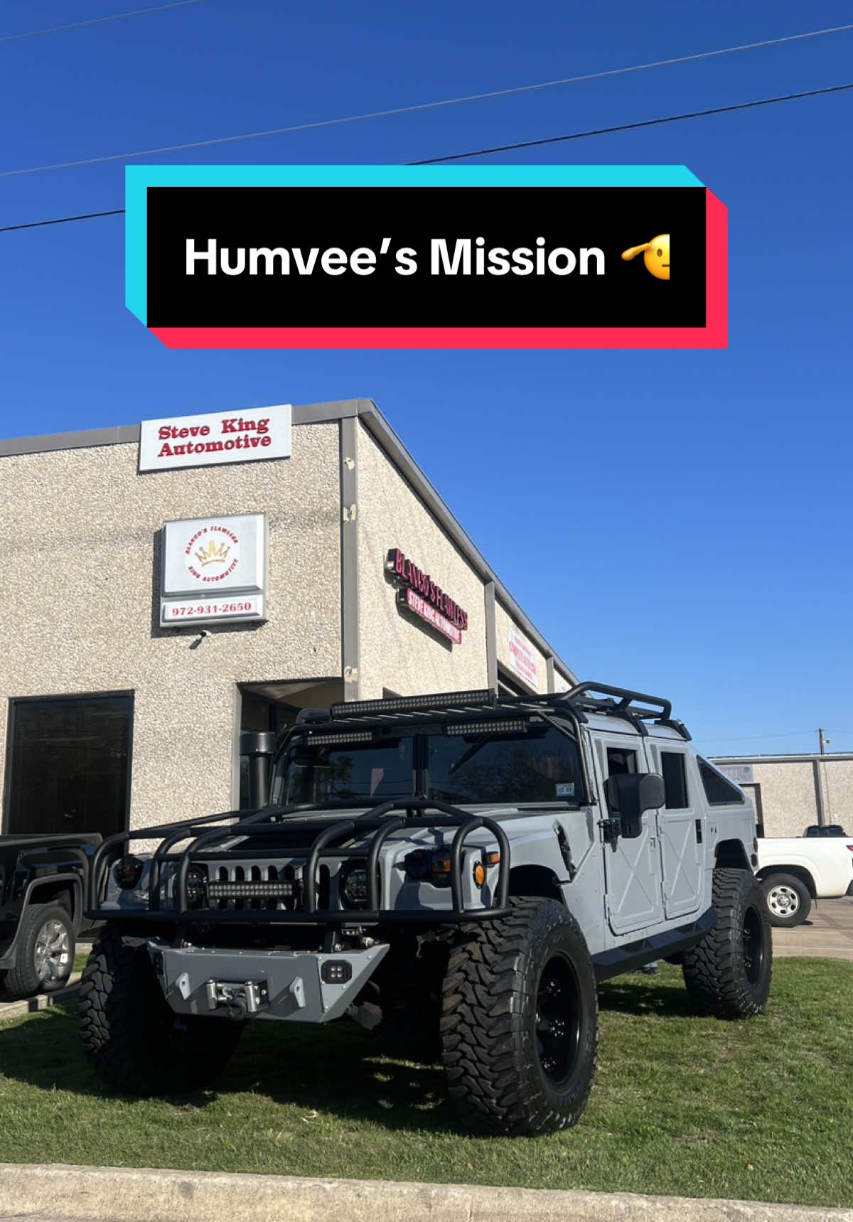 The shop is always ready to take on any mission sent our way 🫱🏻‍🫲🏼 #mechanic #mechaniclife #cartok #automotive #mechanicsoftiktok #technician #auto #foryoupagе #viral #autorepair #techniciansoftiktok #autorepairshop #humvee