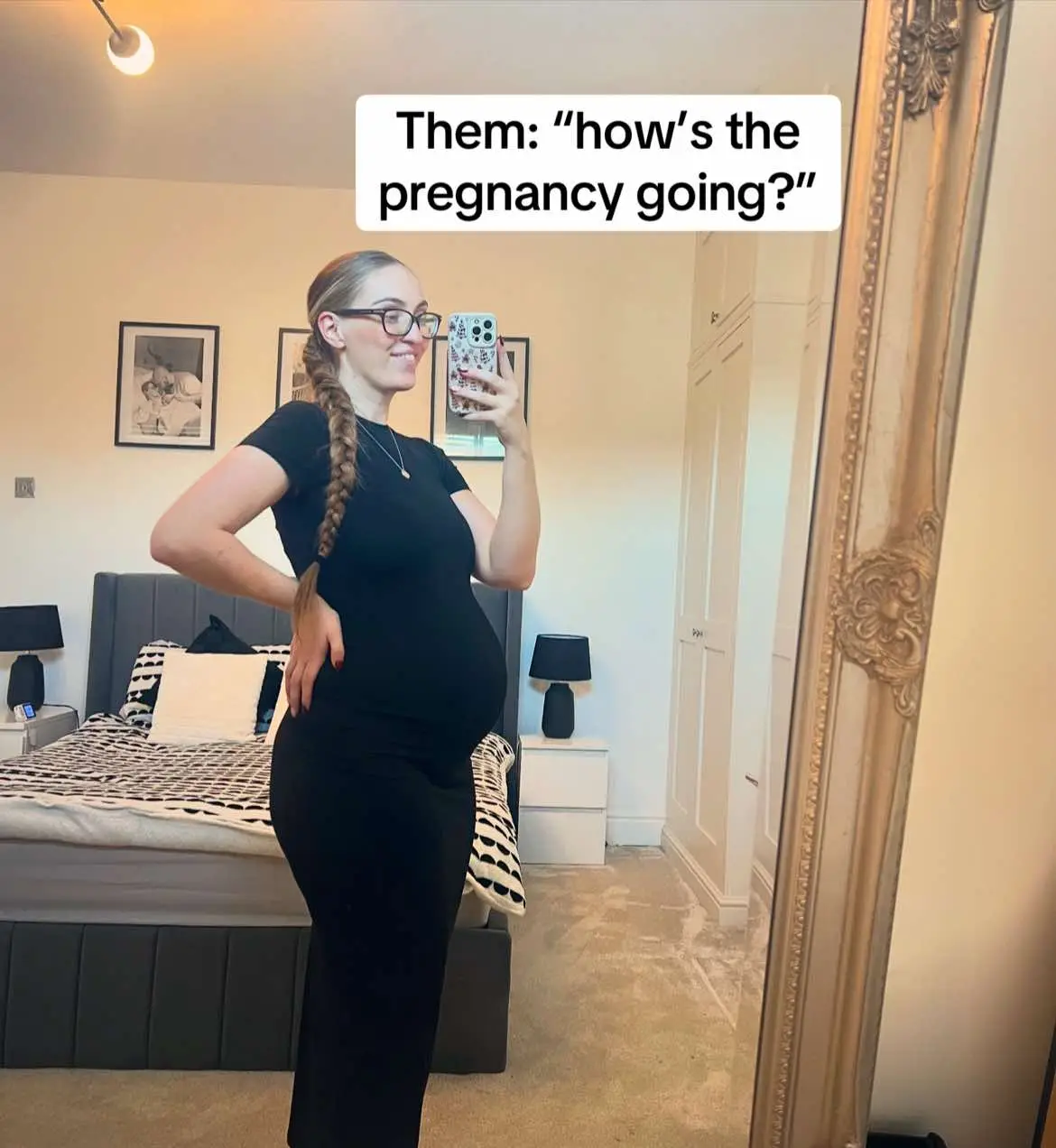 Them third trimester feels🤣🤣 #pregnant #pregnancyjourney #birth #33weekpregnant #thirdtrimester #pregnanttiktok #foryou #fyp #foru 